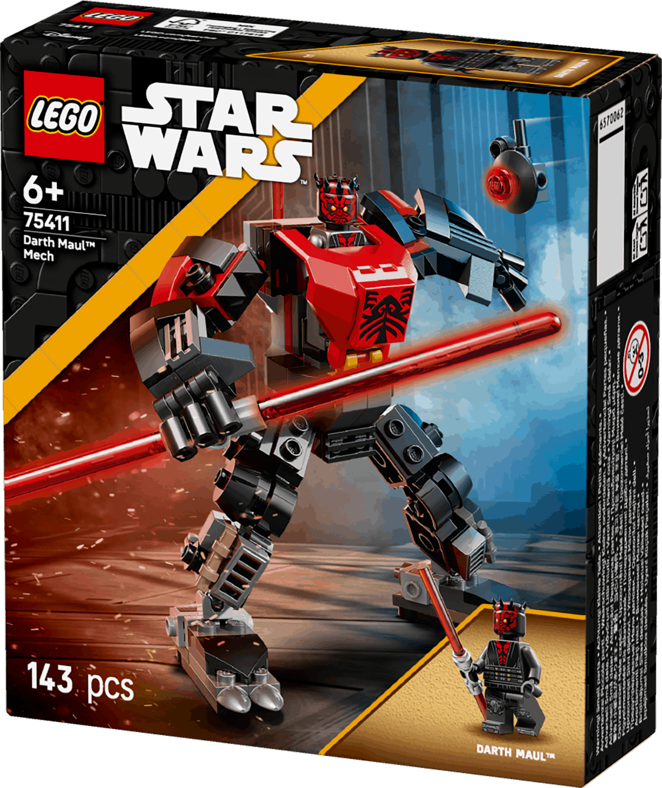 Lego Unisex Multicolor Star Wars 75411 Darth Maul Mech 143 Piece Set - Image 16