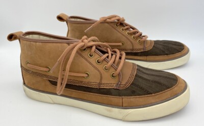 Men\'s Ralph Lauren Polo Parkstone Low Shoes Brown Size 9,5 D‎ leather canvas Polo Ralph Lauren Parkstone Low Brown Tan Duck Shoes Men main image 3