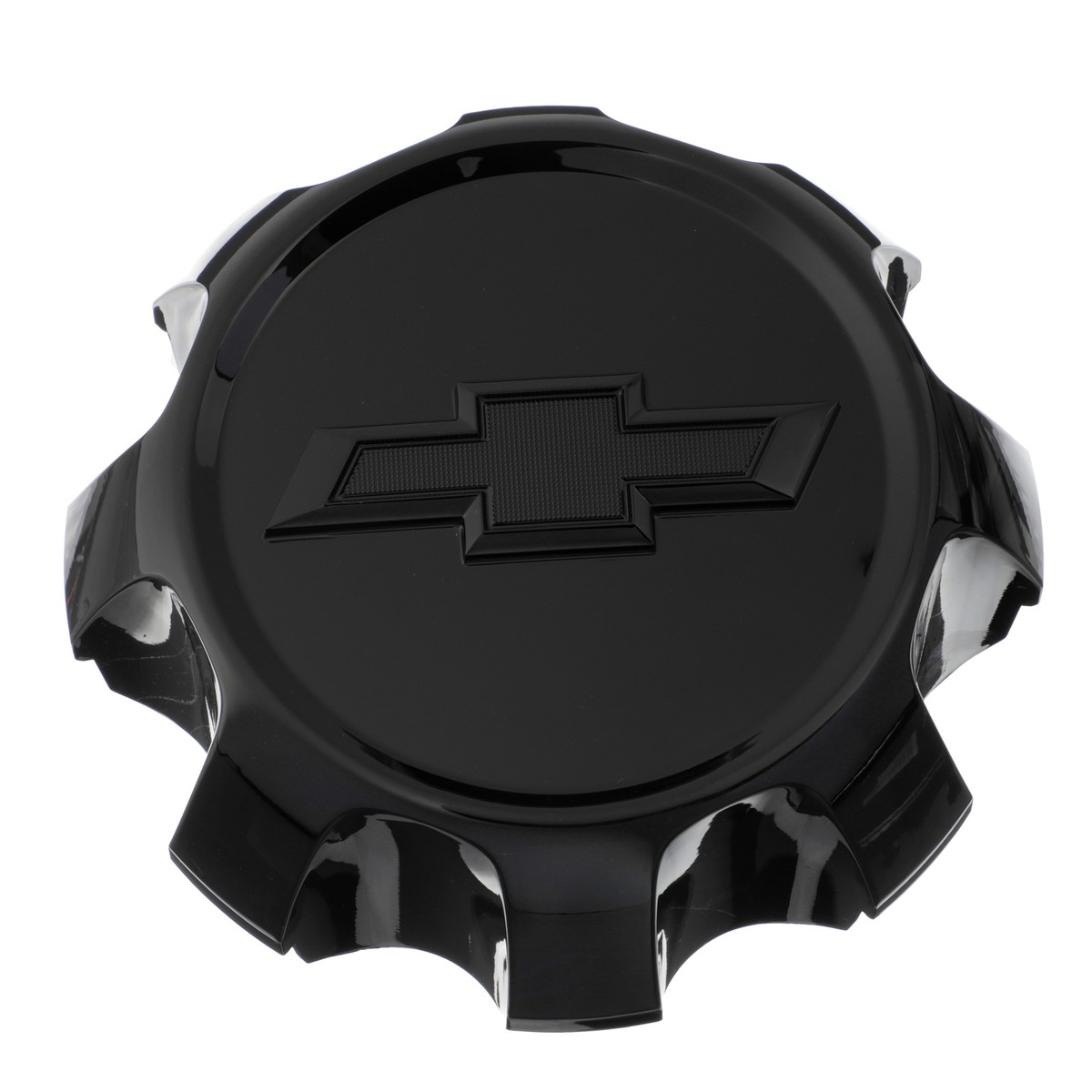 2022 Silverado 1500 | Wheel Center Cap | Brushed Aluminum | Black Bowtie Logo | Single