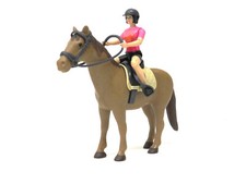 Bruder 63111 /5 Freizeitreiterin Figur Reiter mit Pferd Zubeh&ouml;r Reitstall