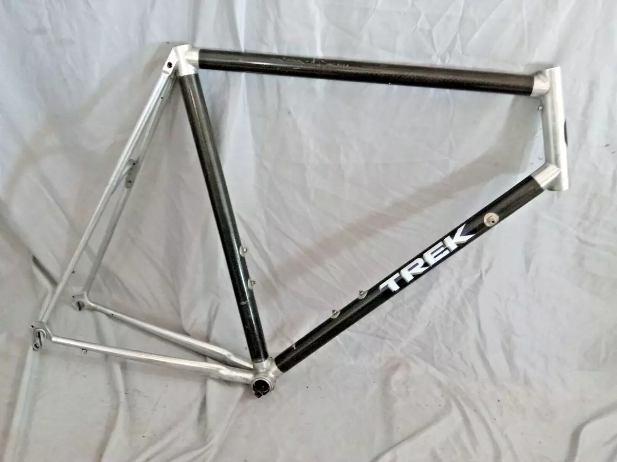 1991 Trek 2100 Road Bike Frame X Large 62cm Carbon AL Silver Fast