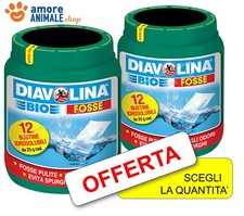 Diavolina FOSSE BIO → 12 Bustine Idrosolubili - PULITORE per FOSSE BIOLOGICHE