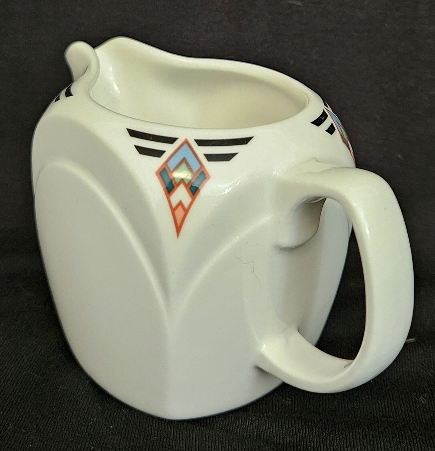 Art Deco Creamer Set of 2 Albalite Steelite International Made in England