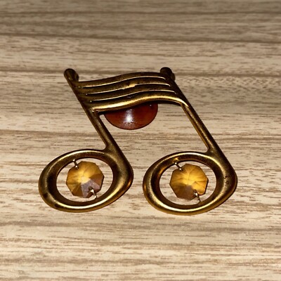 CRYSTAL TEMPTATIONS MIT SWAROVSKI KRISTALLEN vergoldet Musiknoten