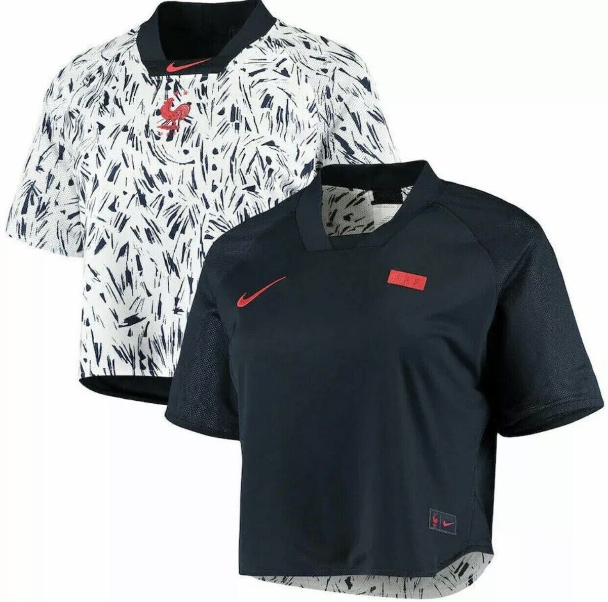 NWT Nike Women's France FFF Soccer Reversible Top DriFIT Jersey