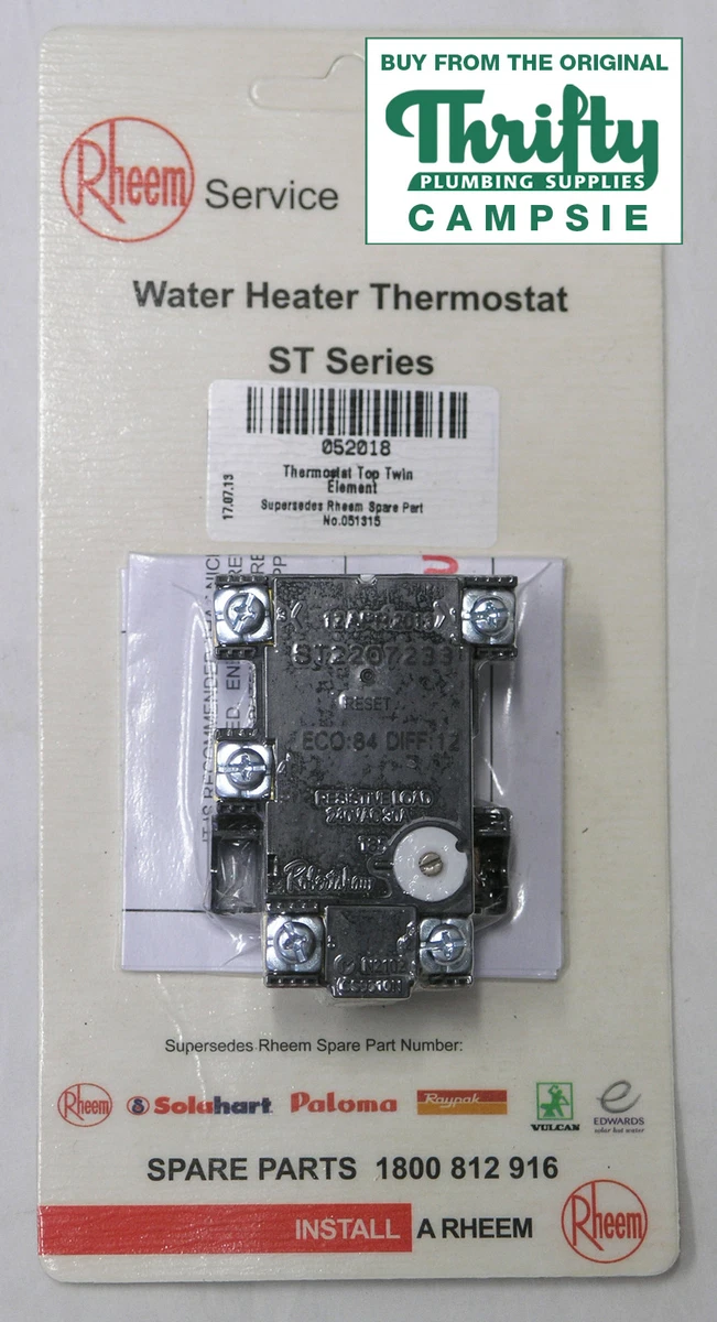 NEW - Rheem Thermostat Top Twin Element 052018 | eBay