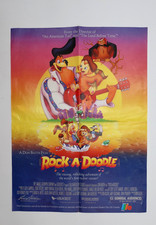 1992 ROCK A DOODLE MOVIE POSTER 16X21 DON BLUTH ANIMATED ORIGINAL