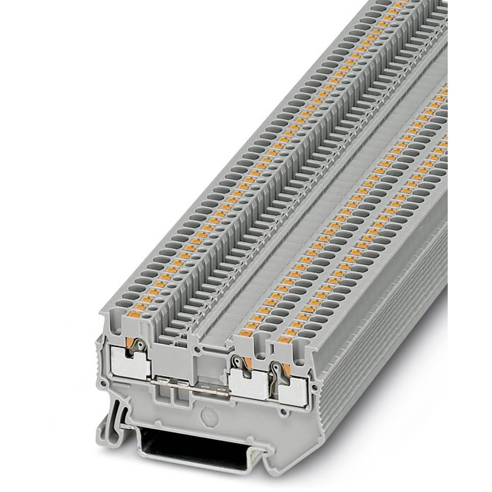 Bloc de jonction gris Phoenix Contact PT 1,5/S-TWIN pour rail DIN