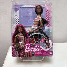 Barbie Fashionistas #166 Made To Move AA Doll With Wheelchair New