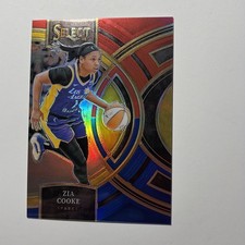 2024 Panini Select WNBA - Premier Level Zia Cooke #187 Red & Blue Prizm /399