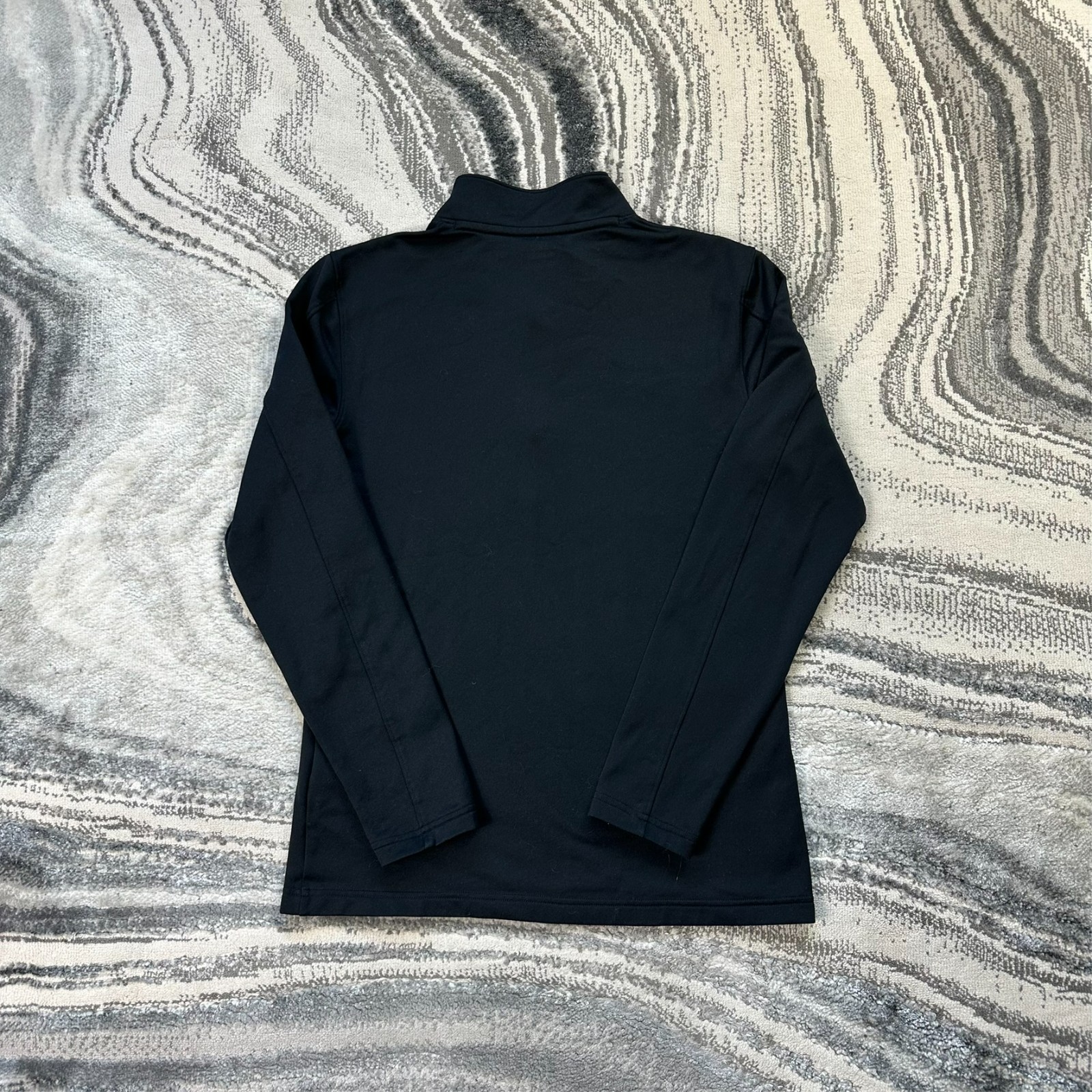 Vintage Under Armour Black ColdGear Logo Size Small Quarter Zip Top Sweatshirt image 7