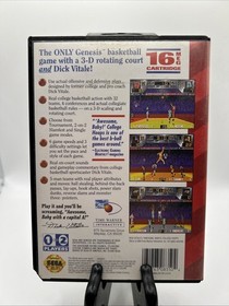Dick Vitale's "Awesome, Baby" College Hoops Sega Genesis, 1994 No Manual Tested