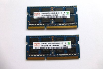  2 x 4 GB RAM SO-DIMM PC3-10660 MacBook Pro Macmini iMac PC 1333MHz  