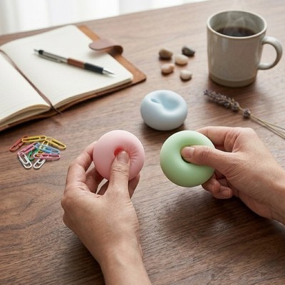 Pastel Color Squishy Toy 3 Pack Slow Rebound Glutinous Rice Stress Squeeze Ball