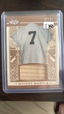 Leaf 2025 Leaf Lumber Mickey Mantle Game Used Lumber #GL-82 Bronze /25 MEM