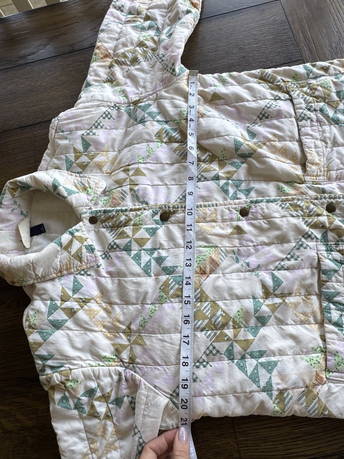 Universal Thread Quilted Geometric Pattern Jacket… - image 4