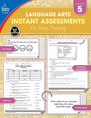 Carson Dellosa Language Arts Instant Assessments for Data Tracking Book, Par...
