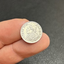 Vatican - Monnaie Argent 5 Soldi 1866-R Pio IX TTB / VF [MVA01]