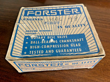 Nos 1950s Forster Model F-29 Front Rotary Valve Engine Box Paperwork Stickers Nos 1950s Forster Model F-29 Front Rotary Valve Engine Box Paperwork Stickers