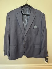 Lauren Ralph Lauren Classic Fit Ultra Flex Blue Wool Blazer 54R NWT