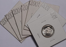 2001 Australia 5c  5 Cents Coins (7) Unc/BU  QEII