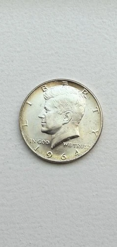 1964 Kennedy Half Dollar BU 50c 90% Silver Coin (#2)