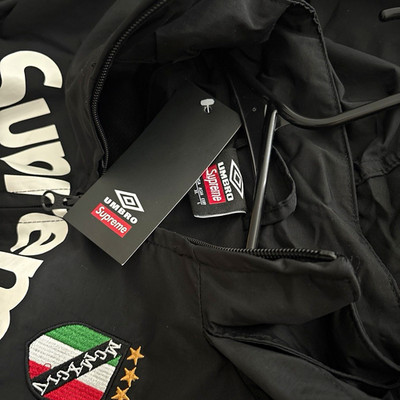 Umbro x Supreme Men s Black Colorblock Hooded 2-Piece Tracksuit Set L