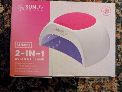 SUNUV SUN2C 2-in-1 UV LED Nail Lamp MPN SUN2C Model White Pink 