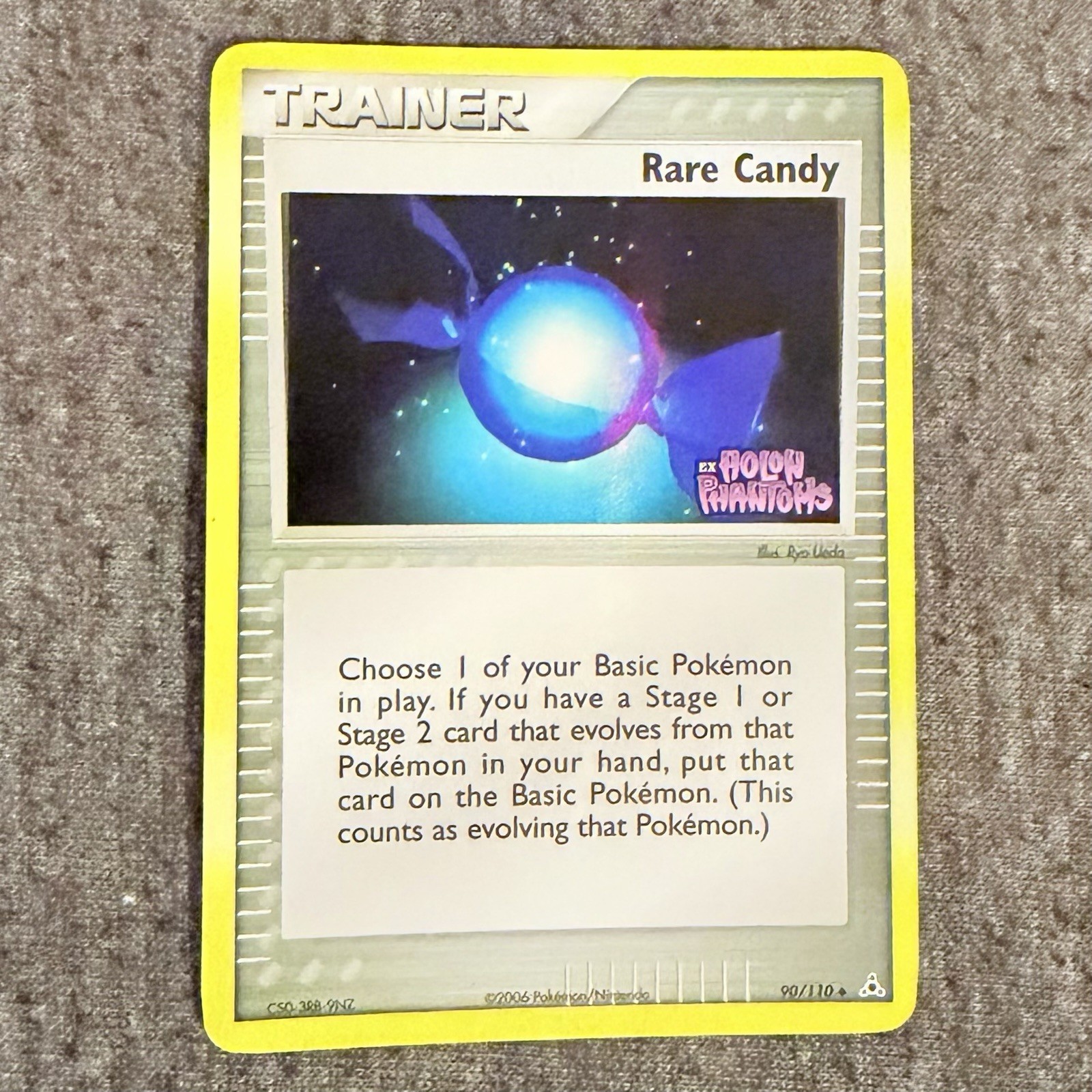 Pokemon TCG Rare Candy 90/110 Holon Phantoms Holo Stamped