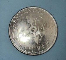 Vintage Smirnoff Silver You Pay Spinner Token Coin-Mint Condition!!!!!!