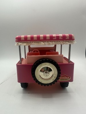 Vintage 1960s Tonka Surrey Jeep Pink Steel | eBay