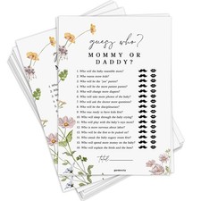 Baby Shower Game Mommy or Daddy Guess Who Activity Boy or Girl Party Favors