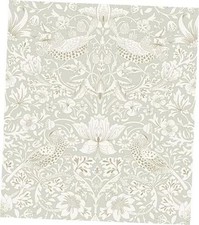 17.7x118in William Morris Wallpaper 17.3" x 118.1" Grey Flower/Strawberry/Bird