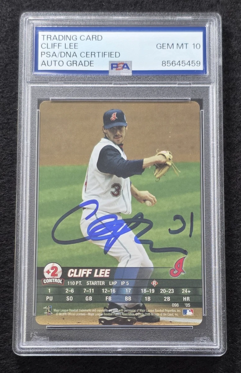Cliff Lee Baseball Autographed Sports Trading Cards & Accessories