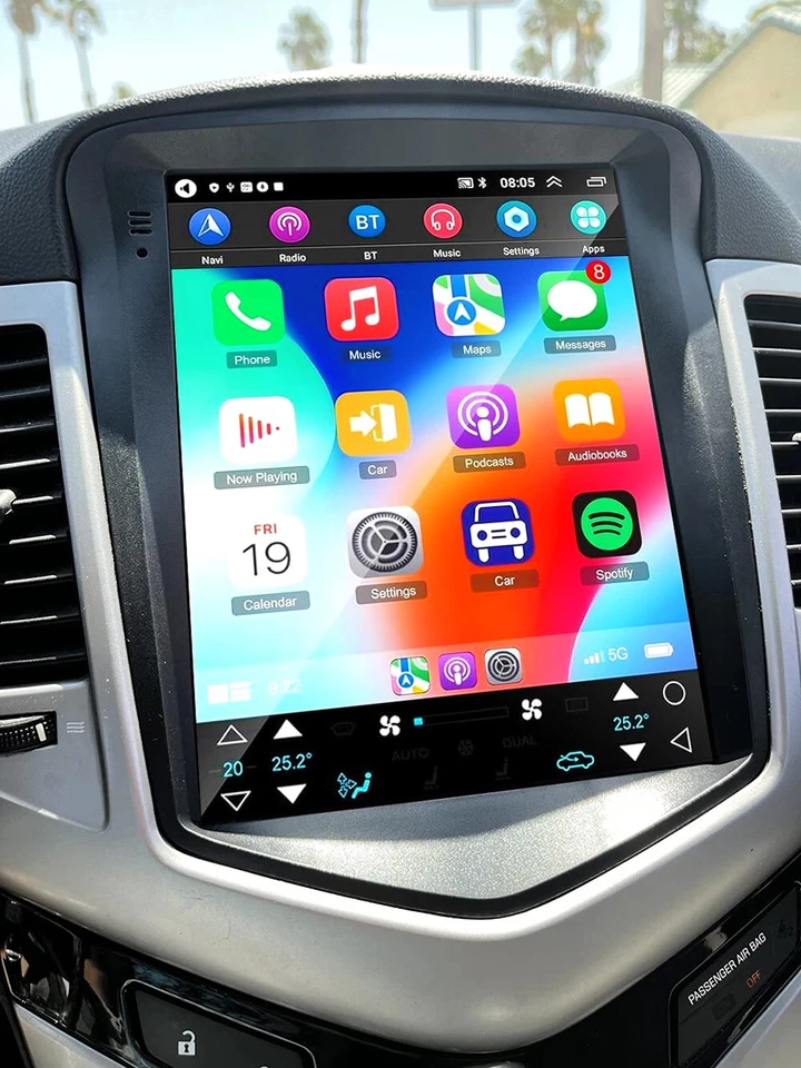 Für Chevrolet Cruze 2009-2012 Android 14 CarPlay Autoradio GPS WIFI FM AHD 4+64G