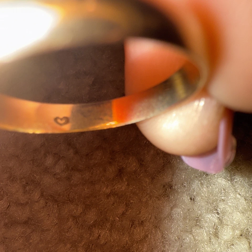 Vintage Designer RMT Mens 10k Yellow Gold Wedding Band Ring Sz 10.5 - Image 3 of 4