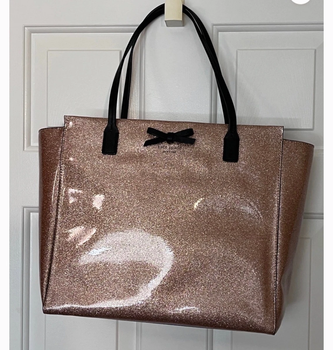 kate spade new york Glitter Bow Tote Bags & Handbags for Women for