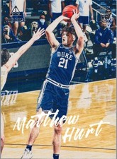 2021 Panini Luminance Draft Picks #99 Matt Hurt RC Rookie Card Duke Blue Devils