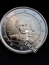 ITALY - 2 EURO 2024.  RITA LEVI MONTALCINI. MINTING ERROR!!!
