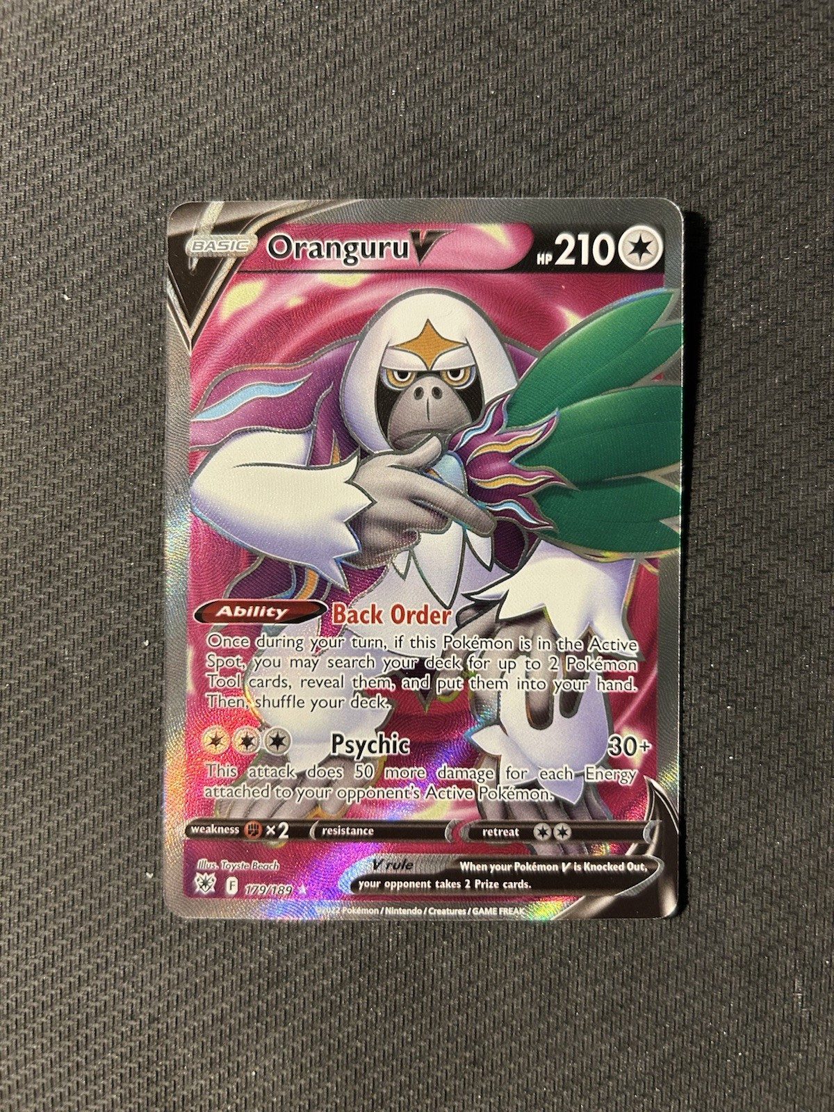 Pokemon TCG Oranguru V 179/189! NM/LP Condition! See Description!