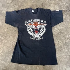 Vintage old English 800 malt liquor 80s T-shirt medium thrash faded vtg grunge