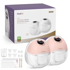Nuliie Hands-Free Breast Pump S32, Wearable Breastfeeding Pump 4 Modes 9 Leve...