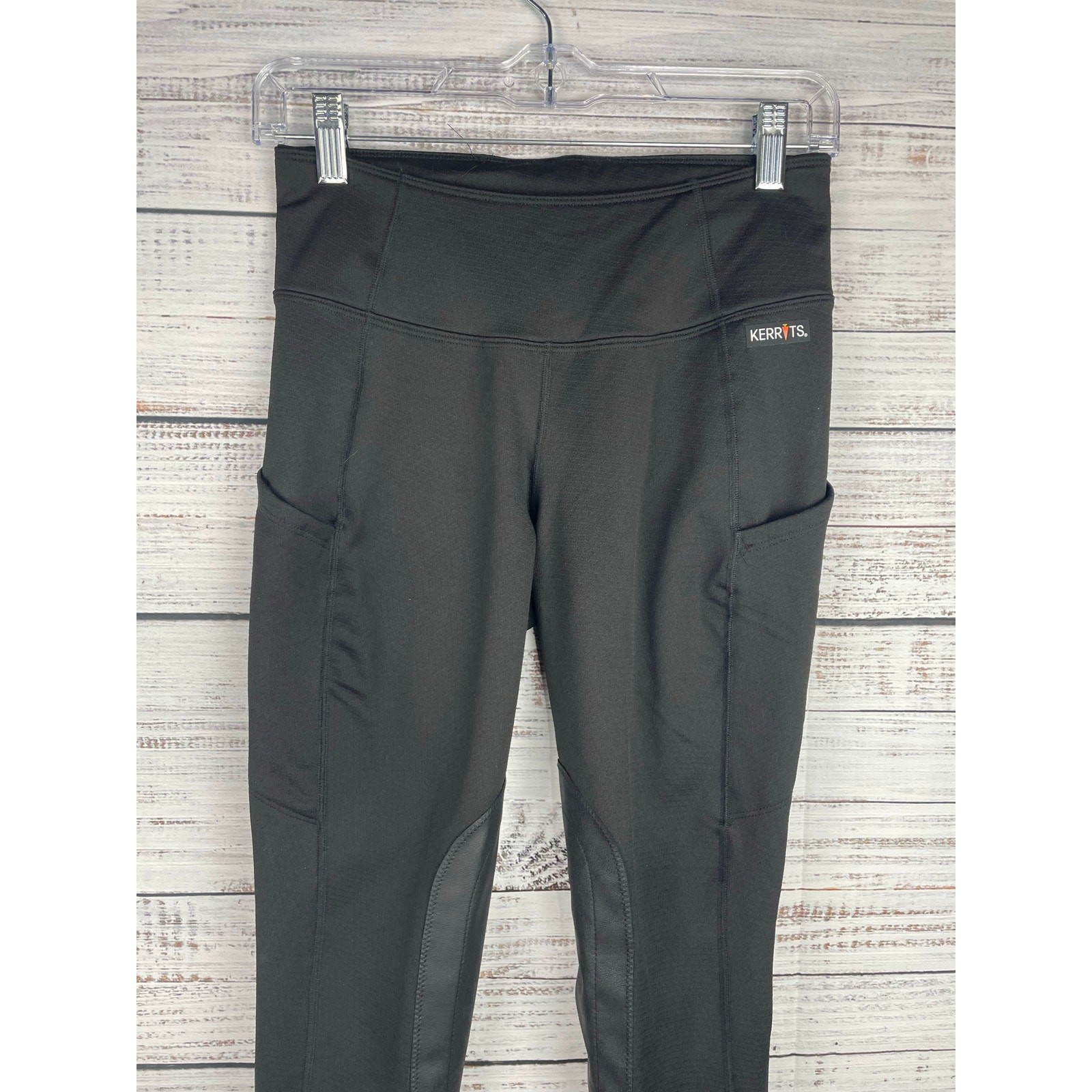 Kerrits Pants Womens Small Black Fleece Lined Riding Breeches Equestrian Legging