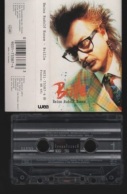 HEINZ RUDOLF KUNZE - BRILLE - MC TAPE KASSETTE - WEA   1991 MIT TEXTEN!