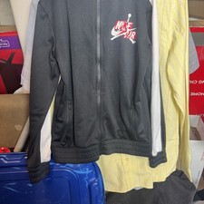 Air Jordan Nike AirYouth Track Jacket Boys Medium 10-12 Years Full Zip Black/Red