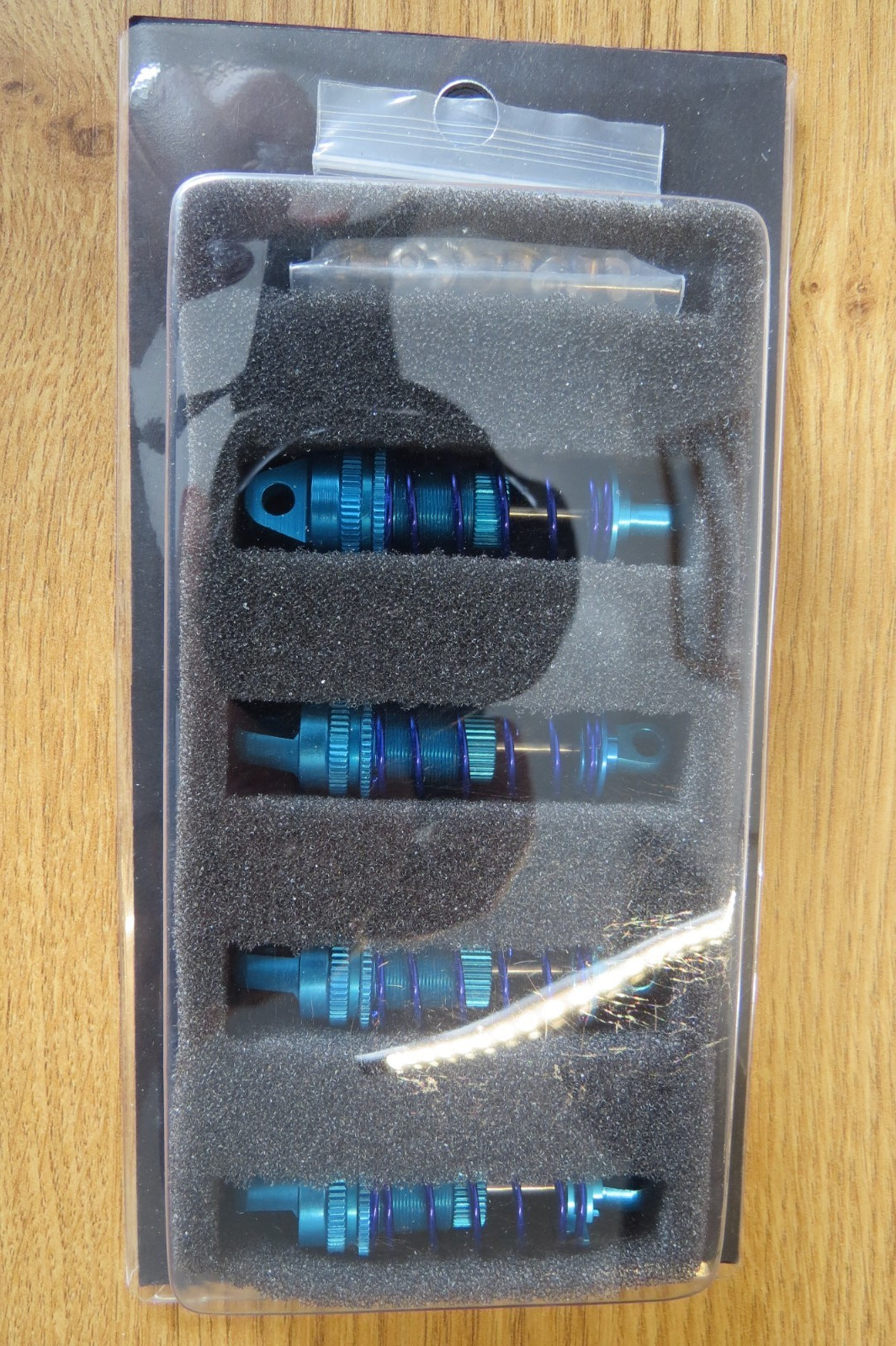 FASTRAX TAMIYA TT02 ALUMINIUM SHOCK ABSORBER SET (4) (55MM NO OIL INC)  FTTA014B