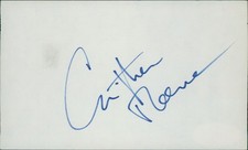 Christopher Reeve Actor Signed 3x5 Index Card JSA Authenticated