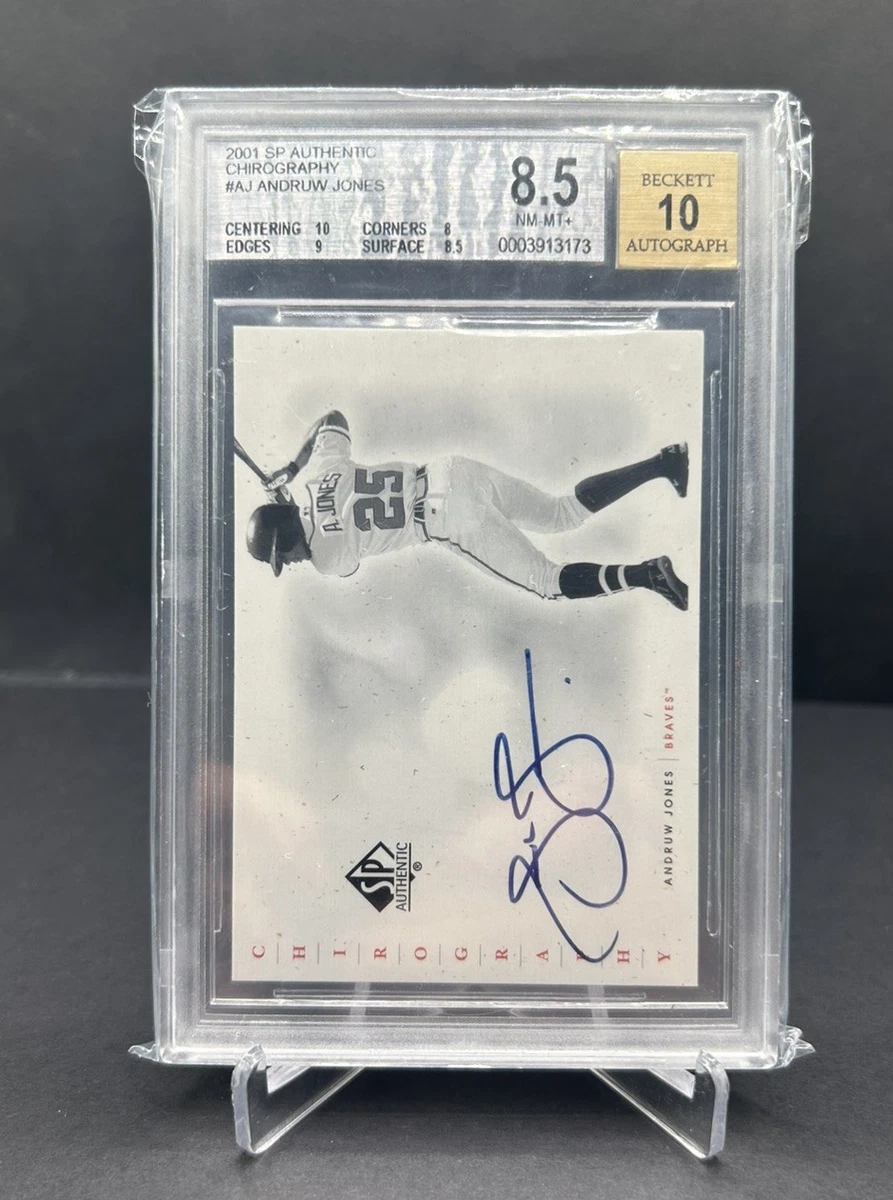 Andruw Jones Baseball Autographed Sports Trading Cards