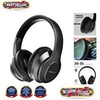 Ultimate Audio Experience: Bluetooth Over-Ear Headphones with Carry Case & Mic