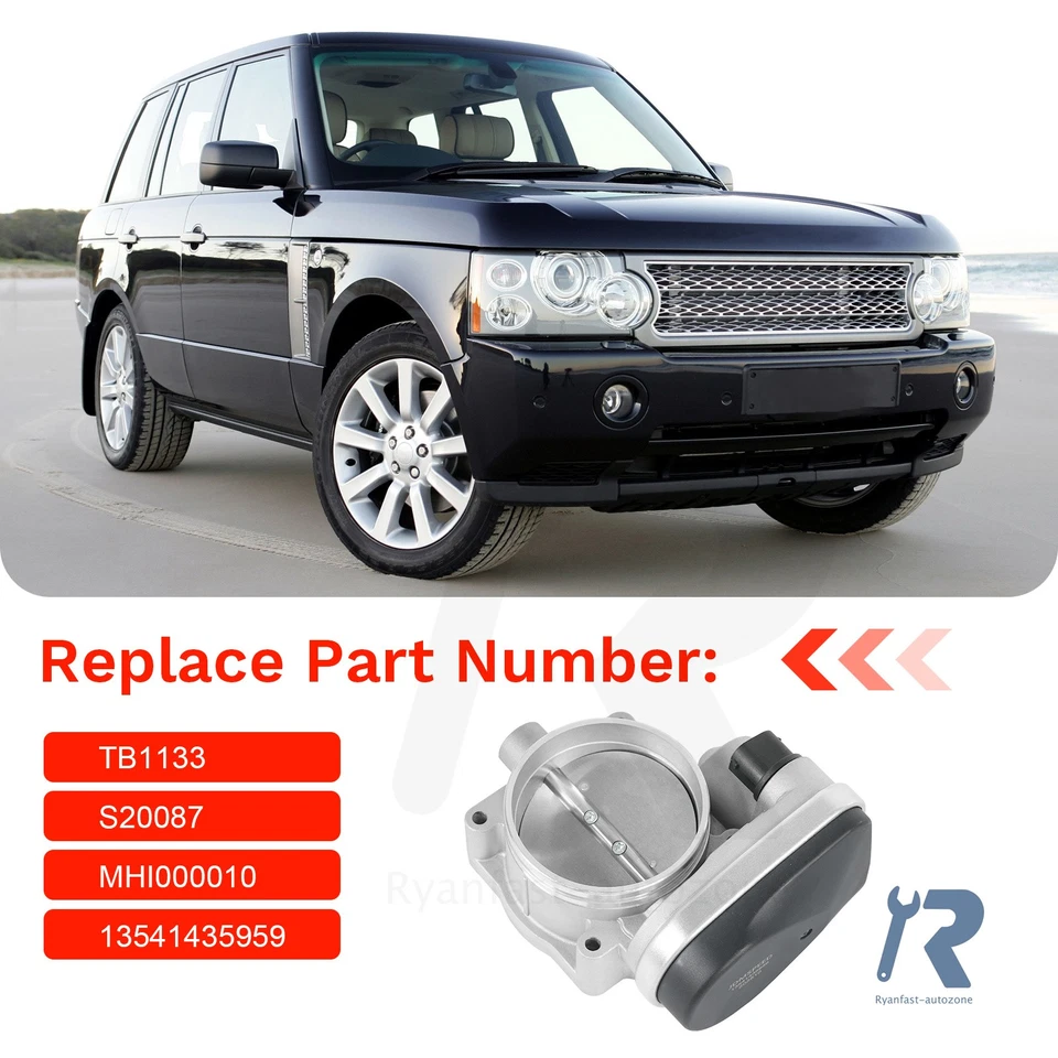 Throttle Body Fit For BMW Z8 X5 540i 740i 740iL Land Rover Range Rover 4.4L - Image 3 of 4